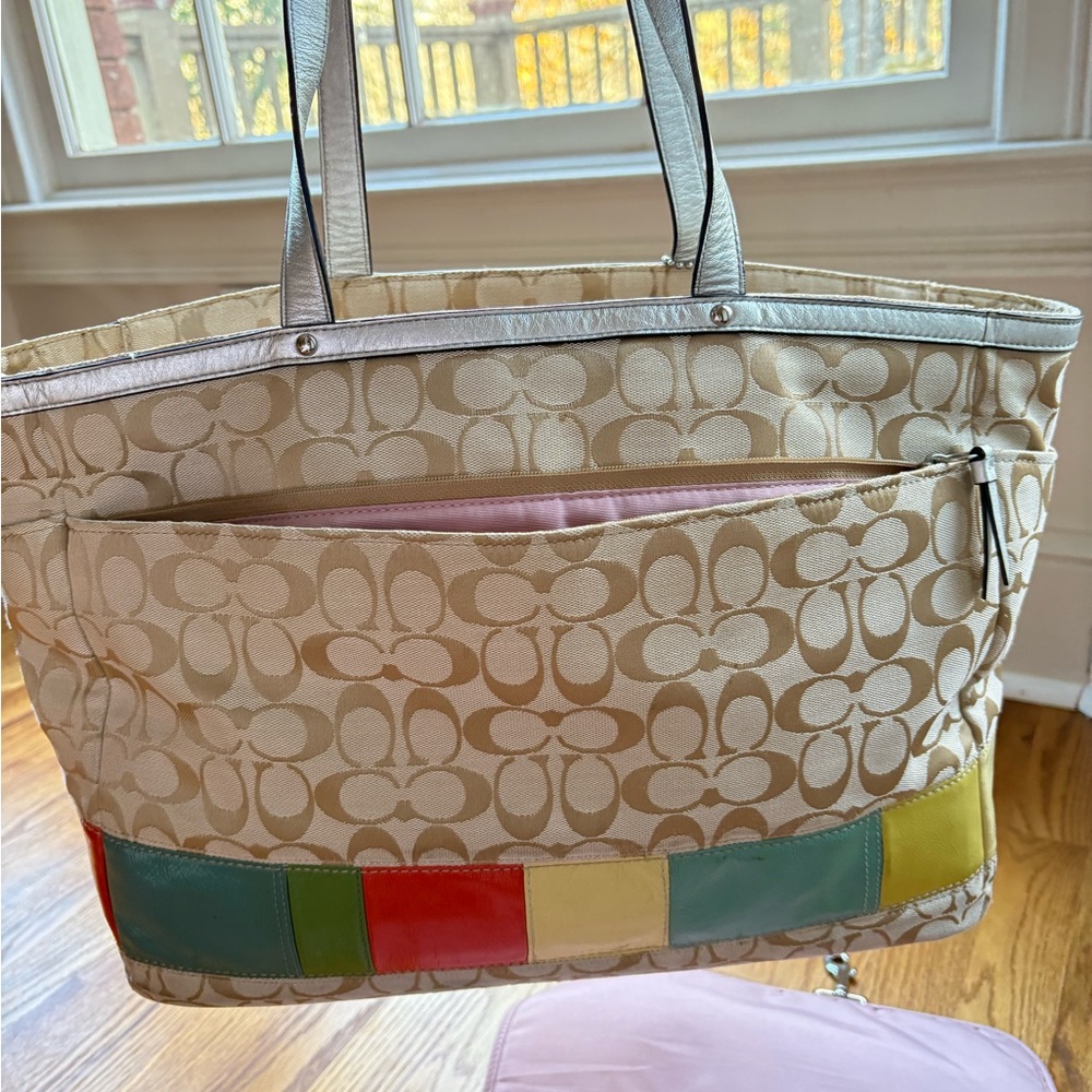 Coach multi stripe diaper bag - Picture 8 of 11